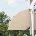 Vidaxl balkon privacy scherm beige 140 x 140 cm polyester