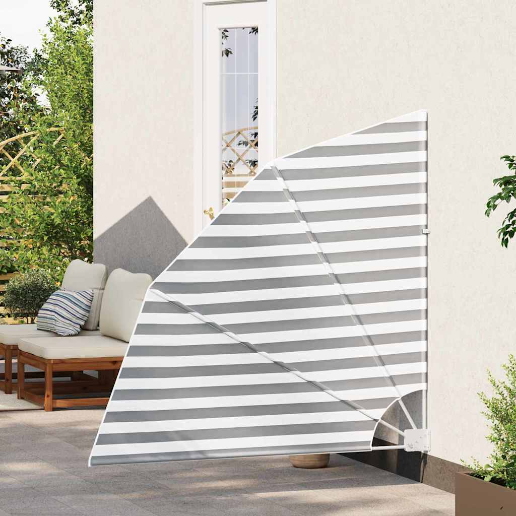 Vidaxl balkon privacy scherm antraciet en wit 140 x 140 cm polyester