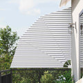 Vidaxl balkon privacy scherm antraciet en wit 210 x 210 cm polyester