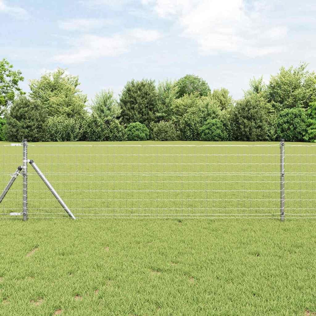 Vidaxl euro hek 0,4 x 10 m pvc-gecoat ijzer