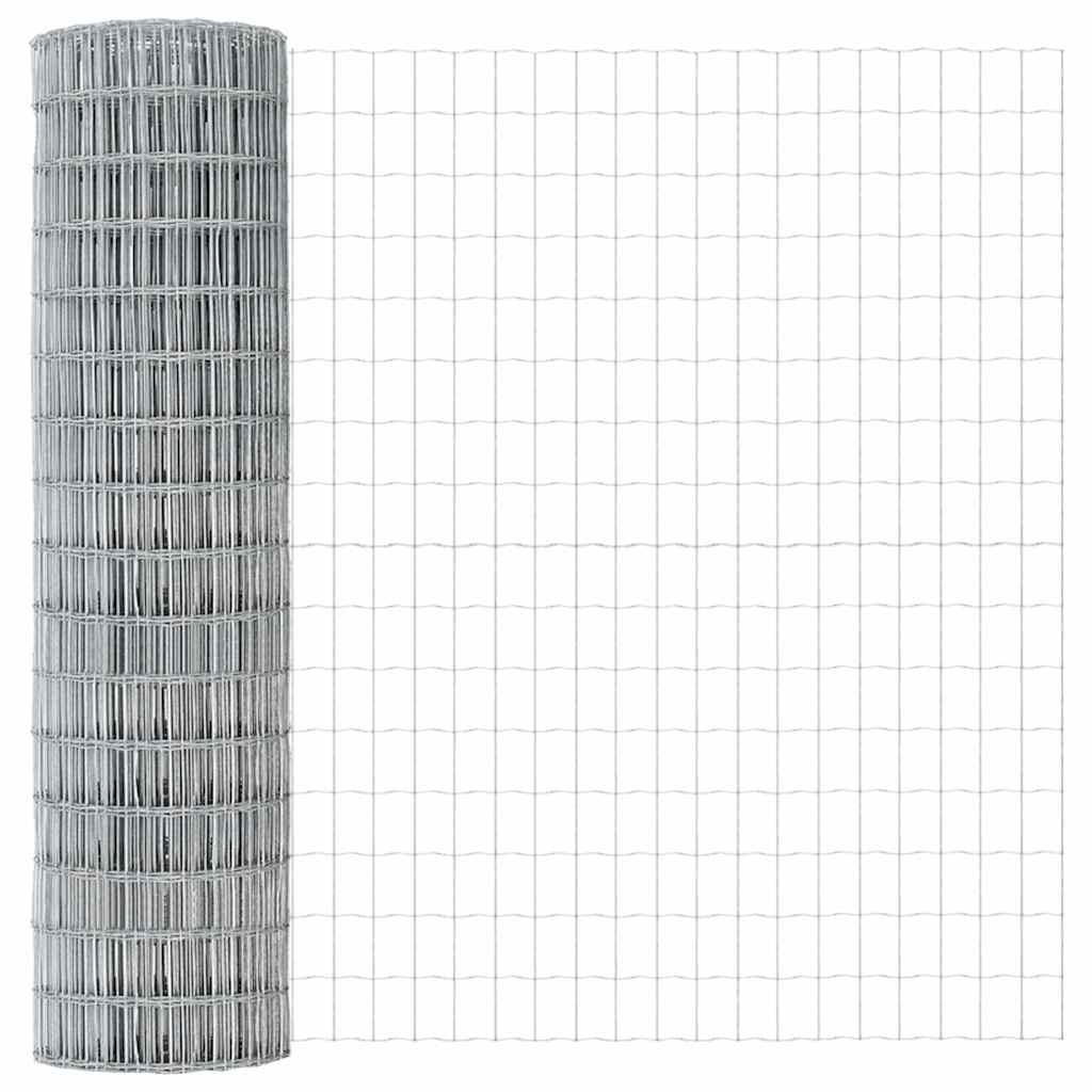 Vidaxl euro hek 1,4 x 10 m pvc-gecoat ijzer