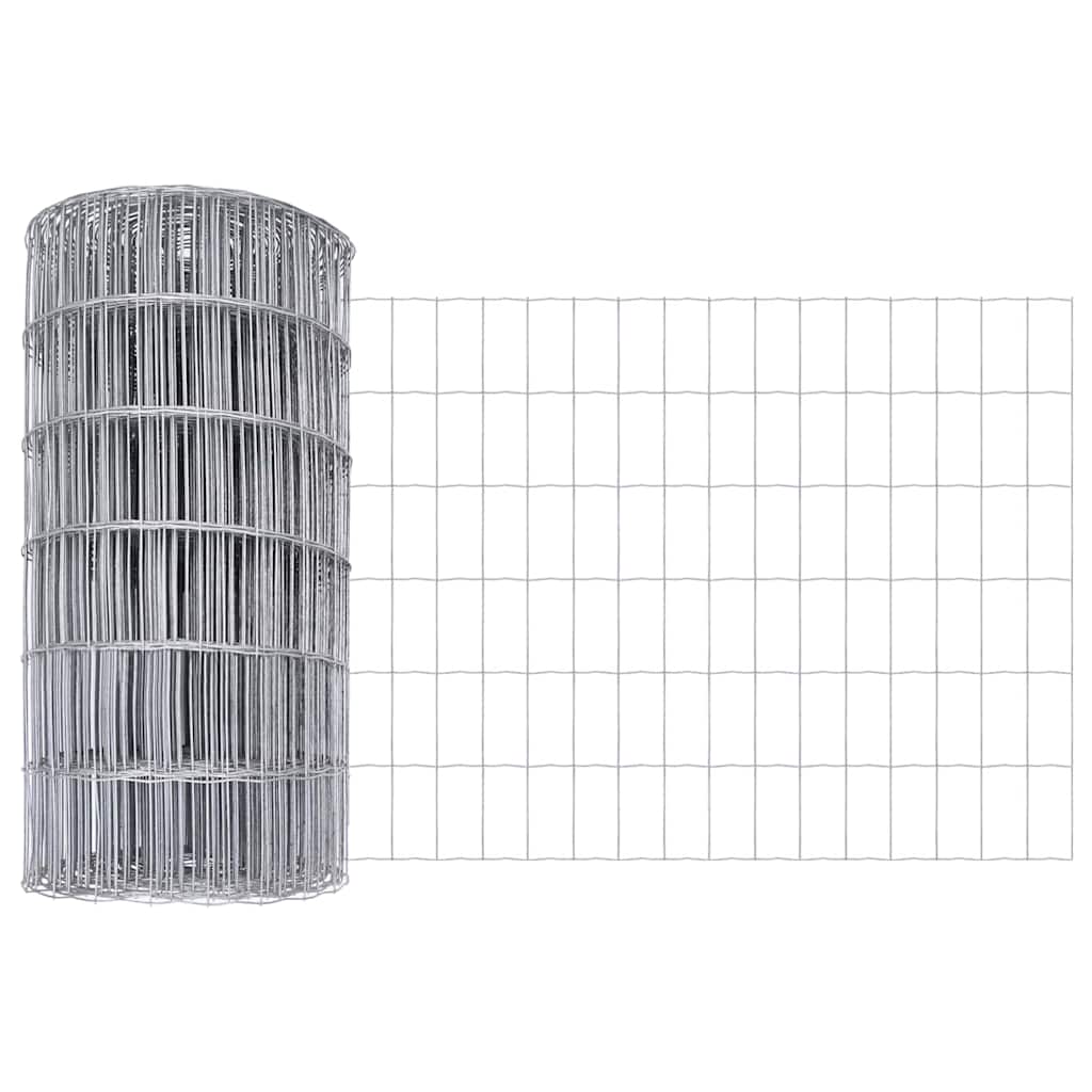 Vidaxl euro hek 0,8 x 10 m pvc-gecoat ijzer