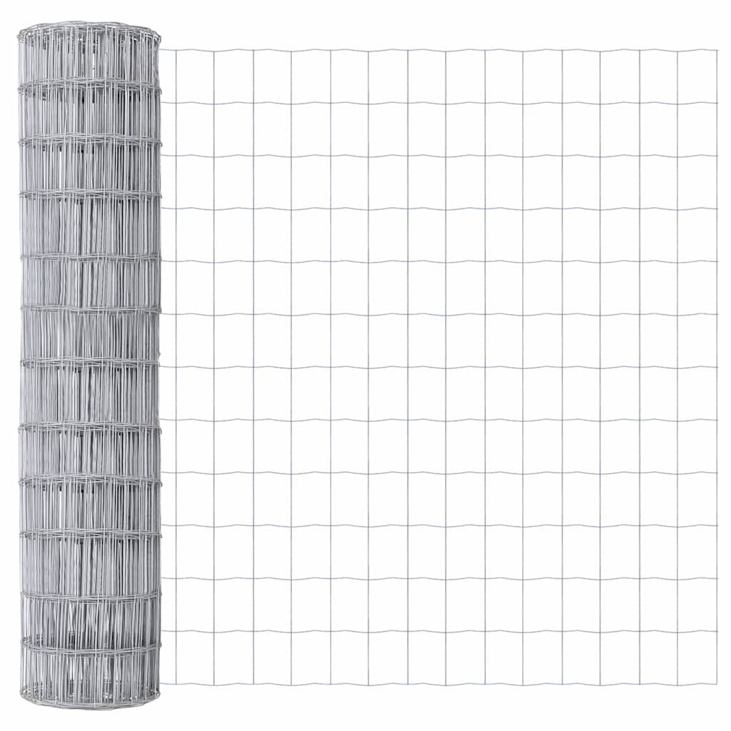 Vidaxl euro hek 1 x 10 m pvc-gecoat ijzer
