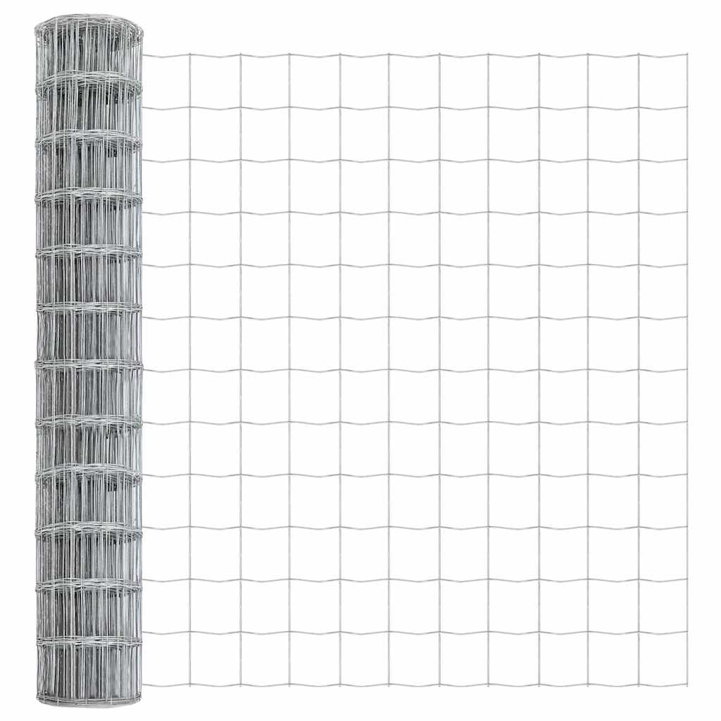 Vidaxl euro hek 1,2 x 10 m pvc-gecoat ijzer