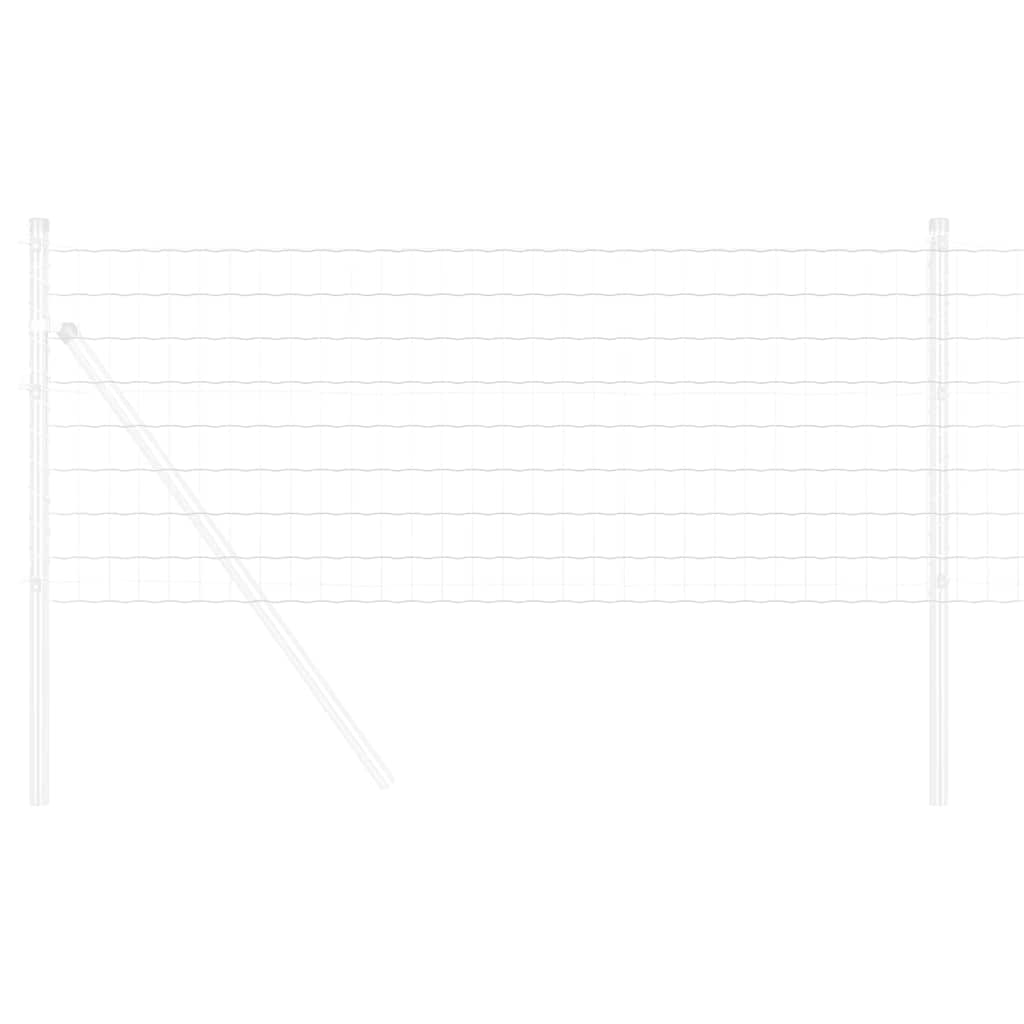 Vidaxl euro hek 0,8 x 25 m pvc-gecoat ijzer