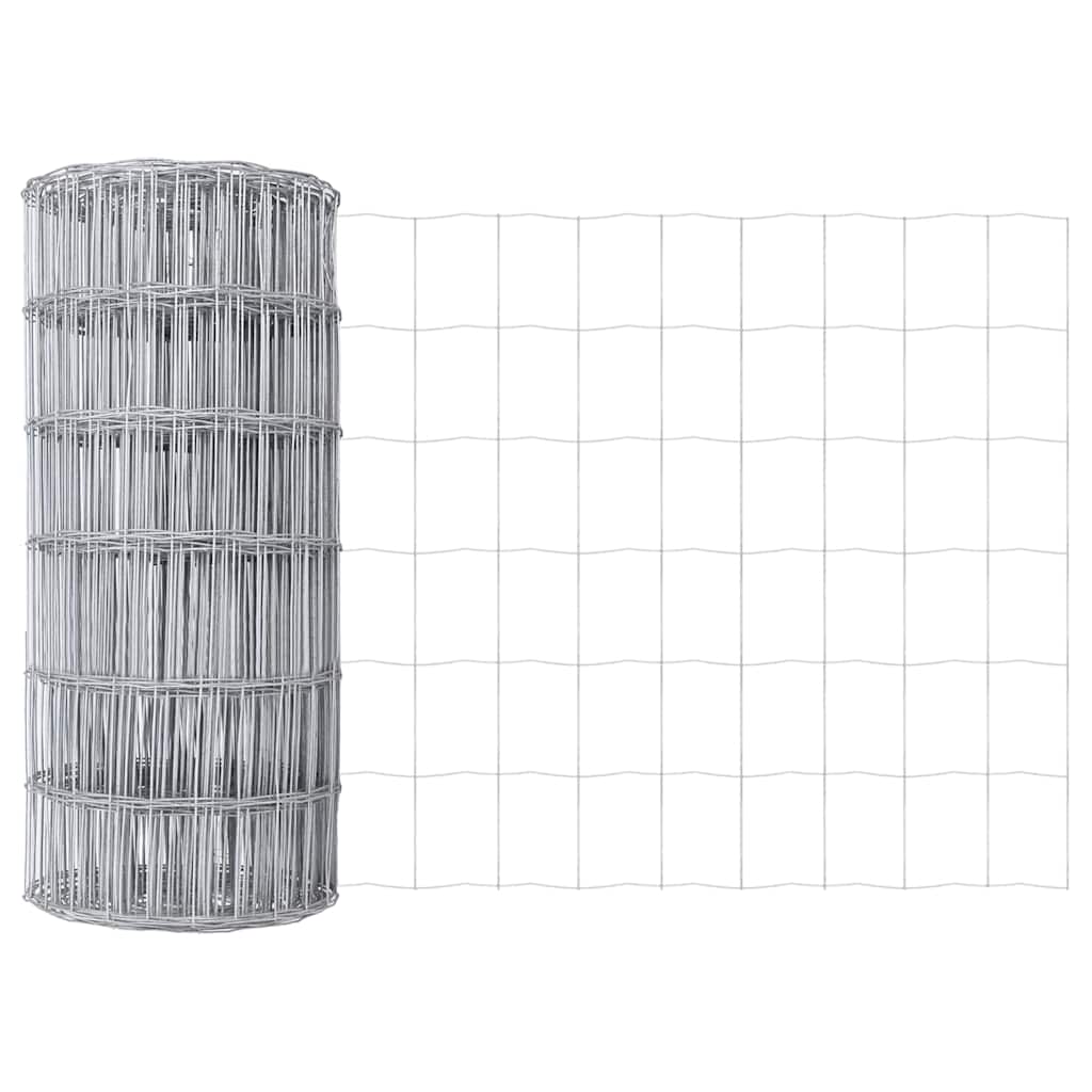 Vidaxl euro hek 0,6 x 50 m pvc-gecoat ijzer
