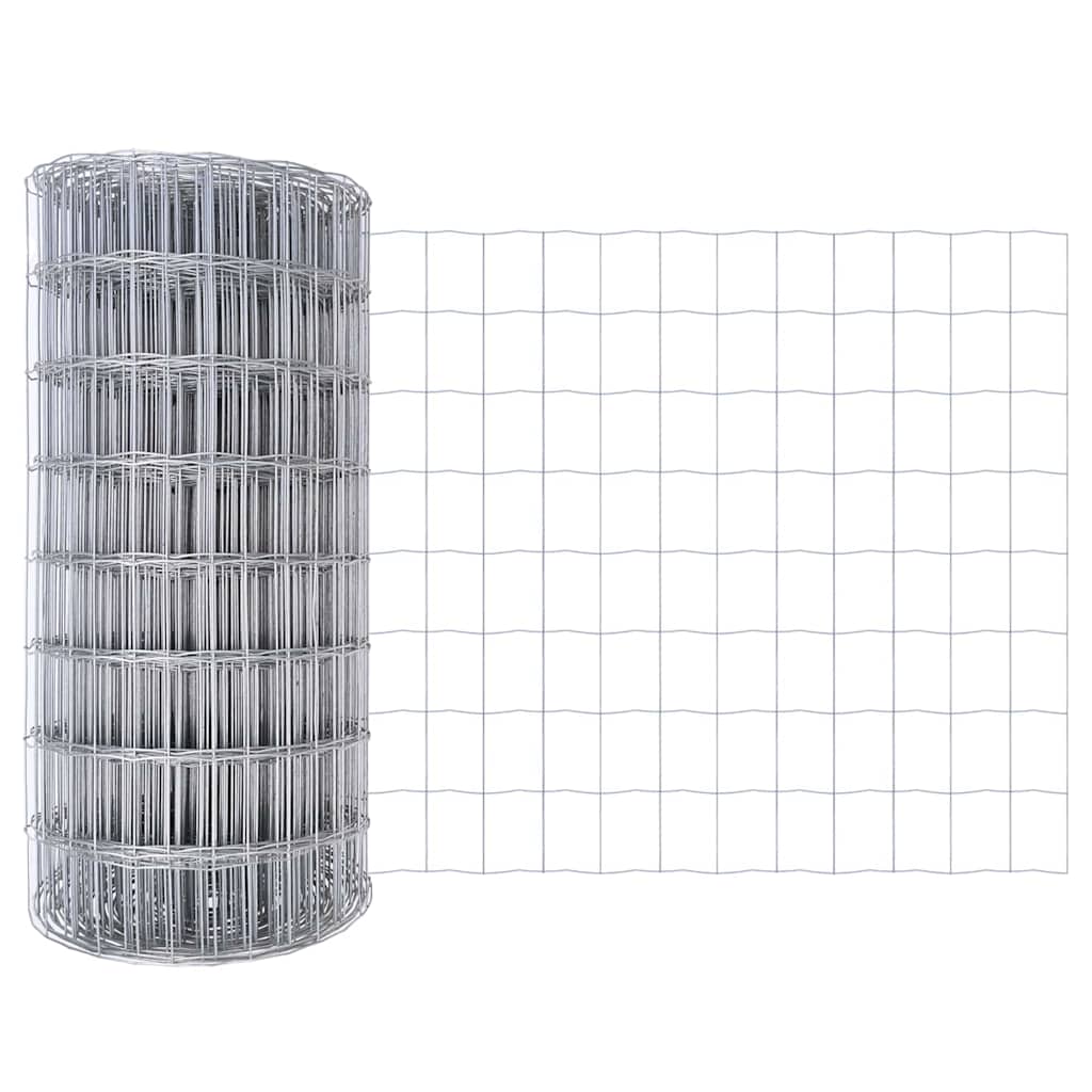 Vidaxl euro hek 0,4 x 25 m pvc-gecoat ijzer