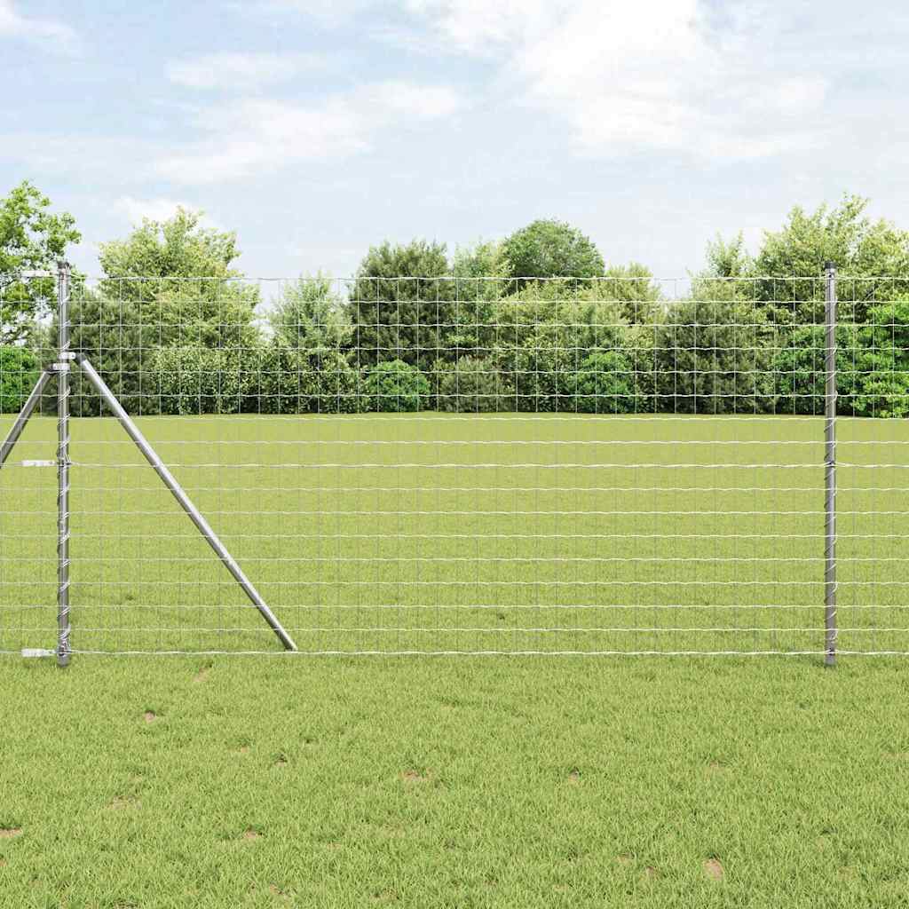 Vidaxl euro hek 1,2 x 25 m pvc-gecoat ijzer