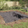 Vidaxl vijver vlies 1 x 25 m polyester en katoen grijs