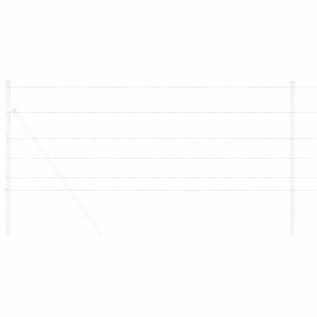 Vidaxl weidehekwerk zilver 25 x 0,8 m gegalvaniseerd staal