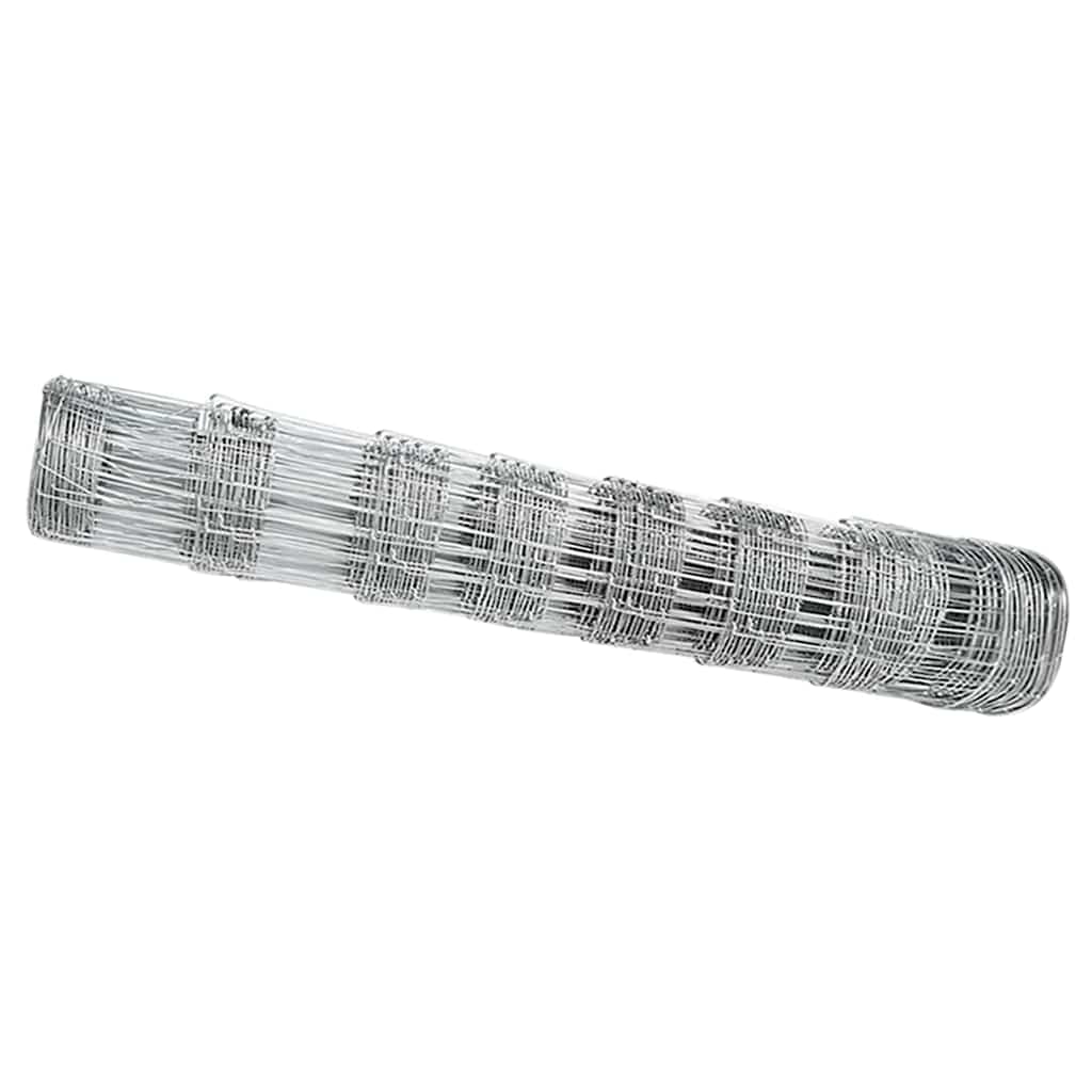 Vidaxl weidehekwerk zilver 25 x 0,8 m gegalvaniseerd staal