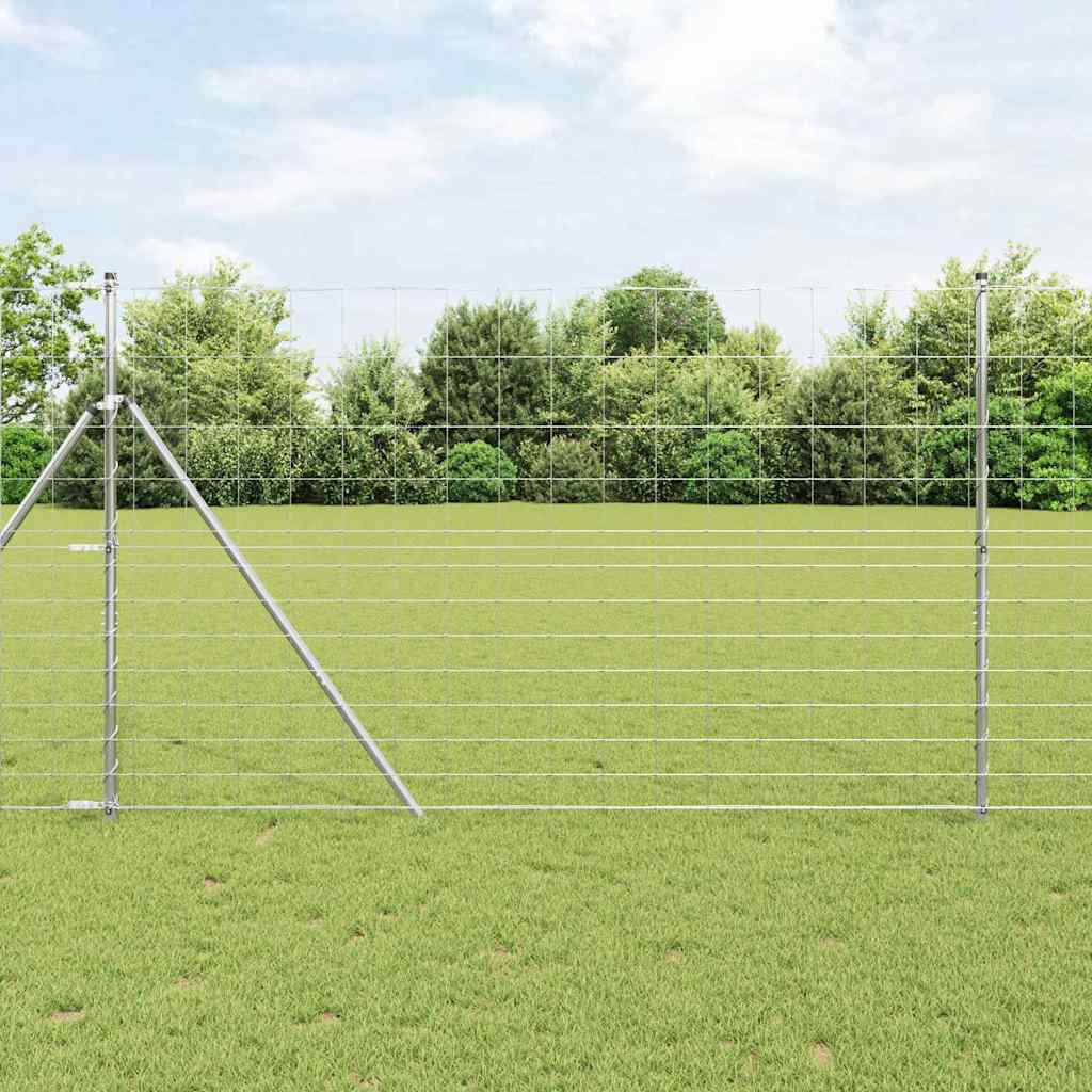 Vidaxl weidehekwerk zilver 25 x 1,5 m gegalvaniseerd staal