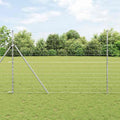 Vidaxl weidehekwerk zilver 25 x 1,6 m gegalvaniseerd staal