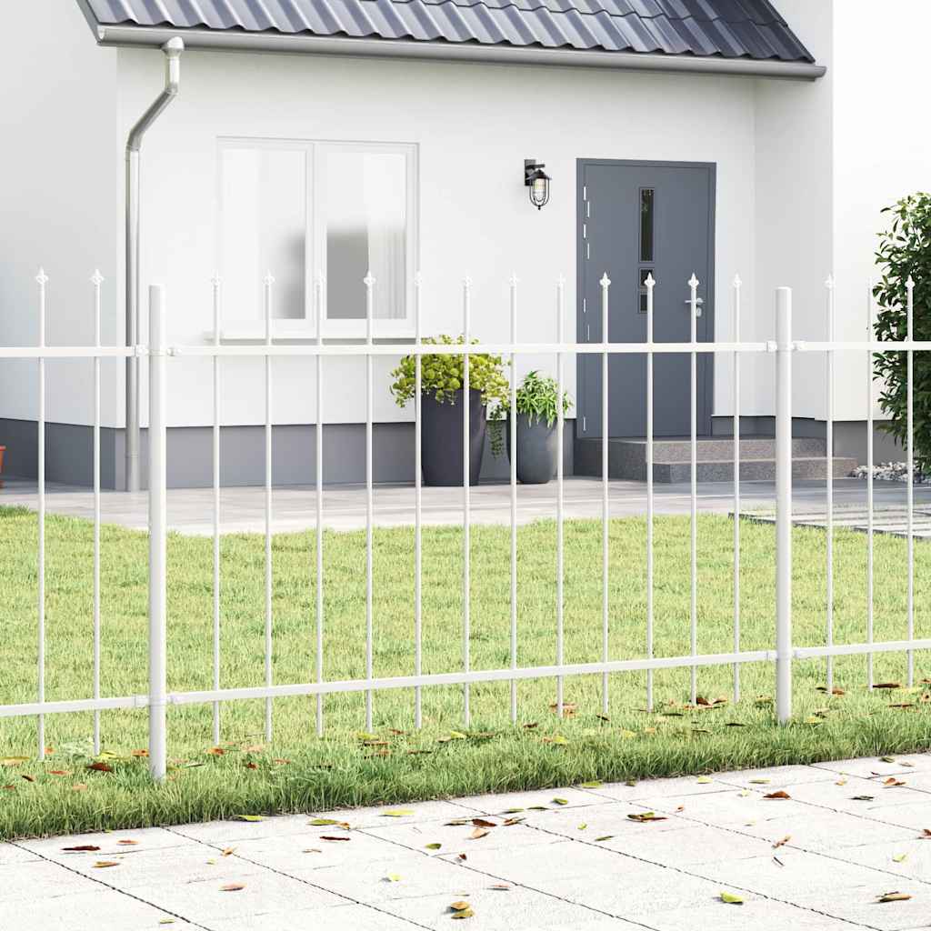 Vidaxl tuinhek wit 1,7 x 0,8 m poedercoating staal