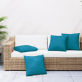 Vidaxl bankkussens 4 stuks blauw 40x40 cm stof