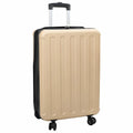 Vidaxl koffer met slot champagne 43 x 27 x 66 cm abs kunststof