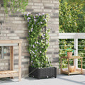 Vidaxl plantenbak zwart 40 x 40 x 126 cm pp