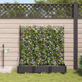 Vidaxl tuin bloempot 3 pcs zwart staal