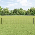 Vidaxl afrasteringspaal 5 pcs grijs 40 cm staal