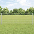Vidaxl afrasteringspaal 5 pcs zilver 80 cm staal