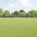 Vidaxl afrasteringspaal 5 pcs zilver 160 cm staal