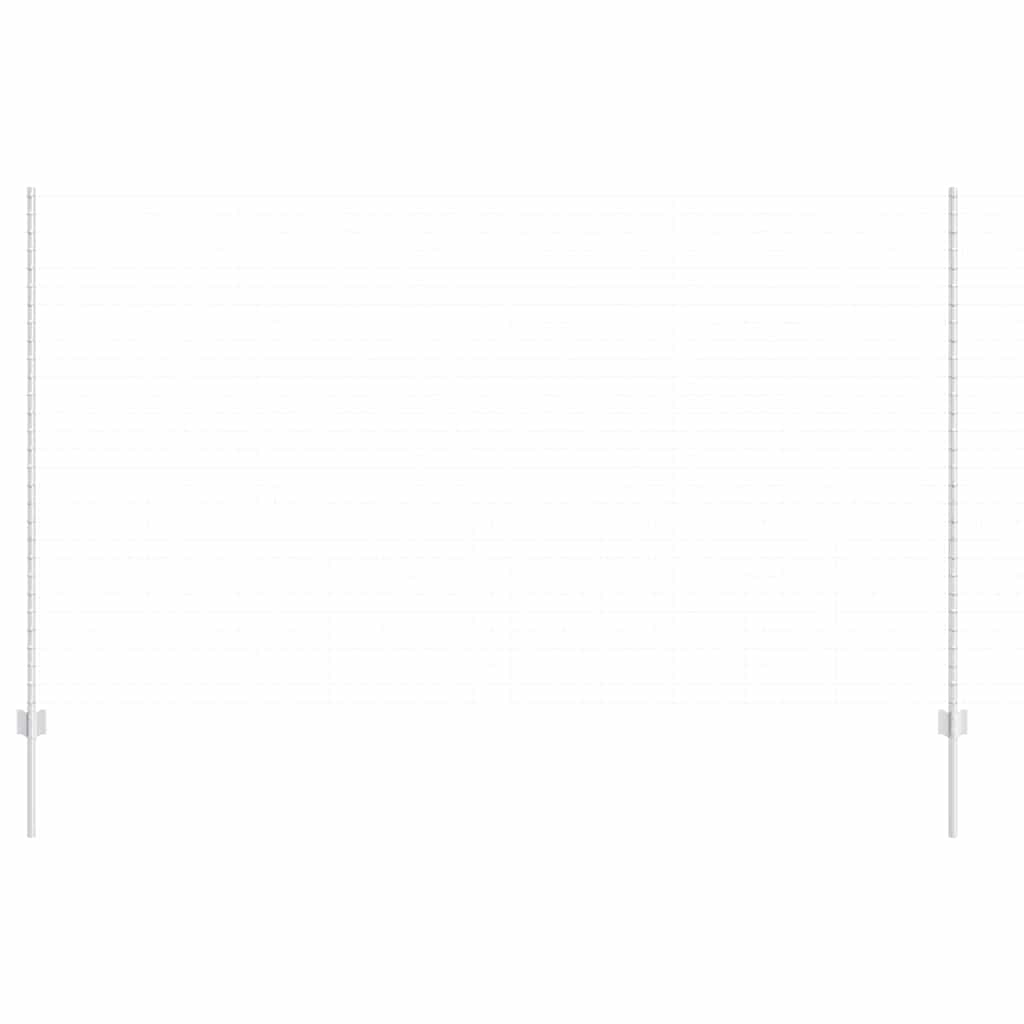 Vidaxl afrasteringspaal 11 pcs zilver 160 cm staal