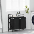 Vidaxl wasmand 2 vakken met plank grijs sonoma eiken