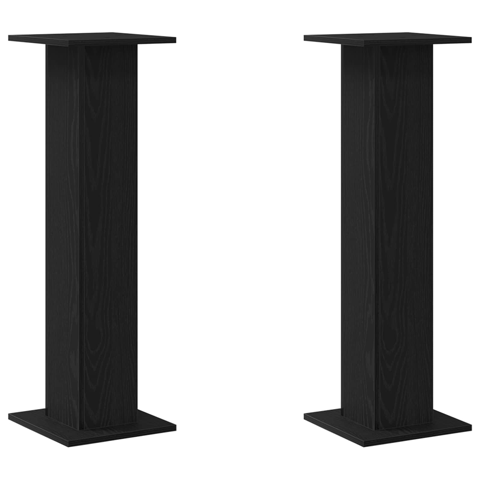 Vidaxl luidspreker standaards 2 pcs zwart eiken 30 x 30 x 95 cm