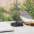 Vidaxl parasolvoet zwart 45 x 45 x 29,5 cm hoogwaardig polyethyleen