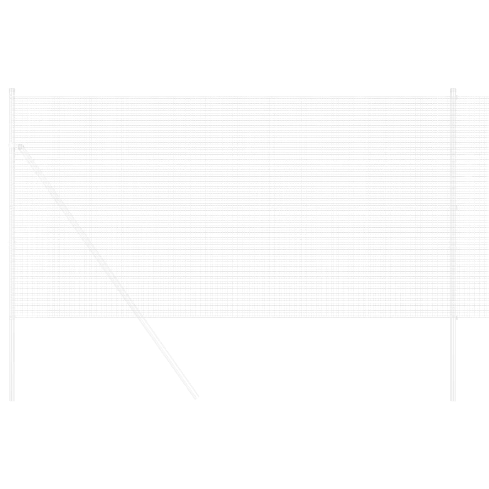 Vidaxl gelaste draadhek zilver 0.6 x 10 m