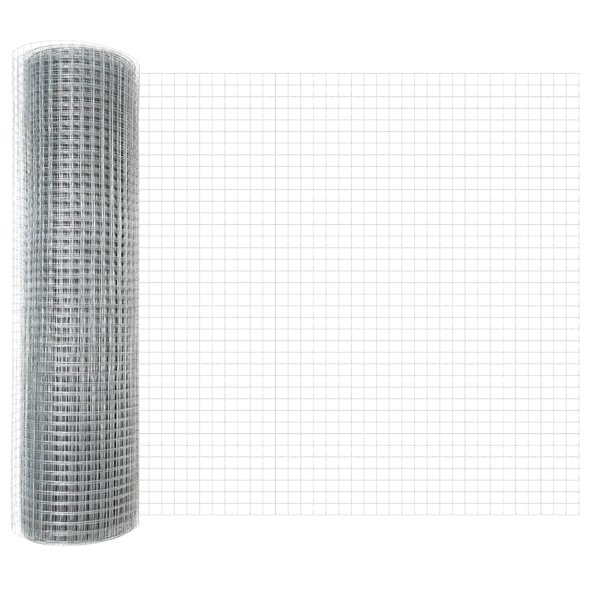 Vidaxl gelast gaashek 1000 x 80 cm zilver