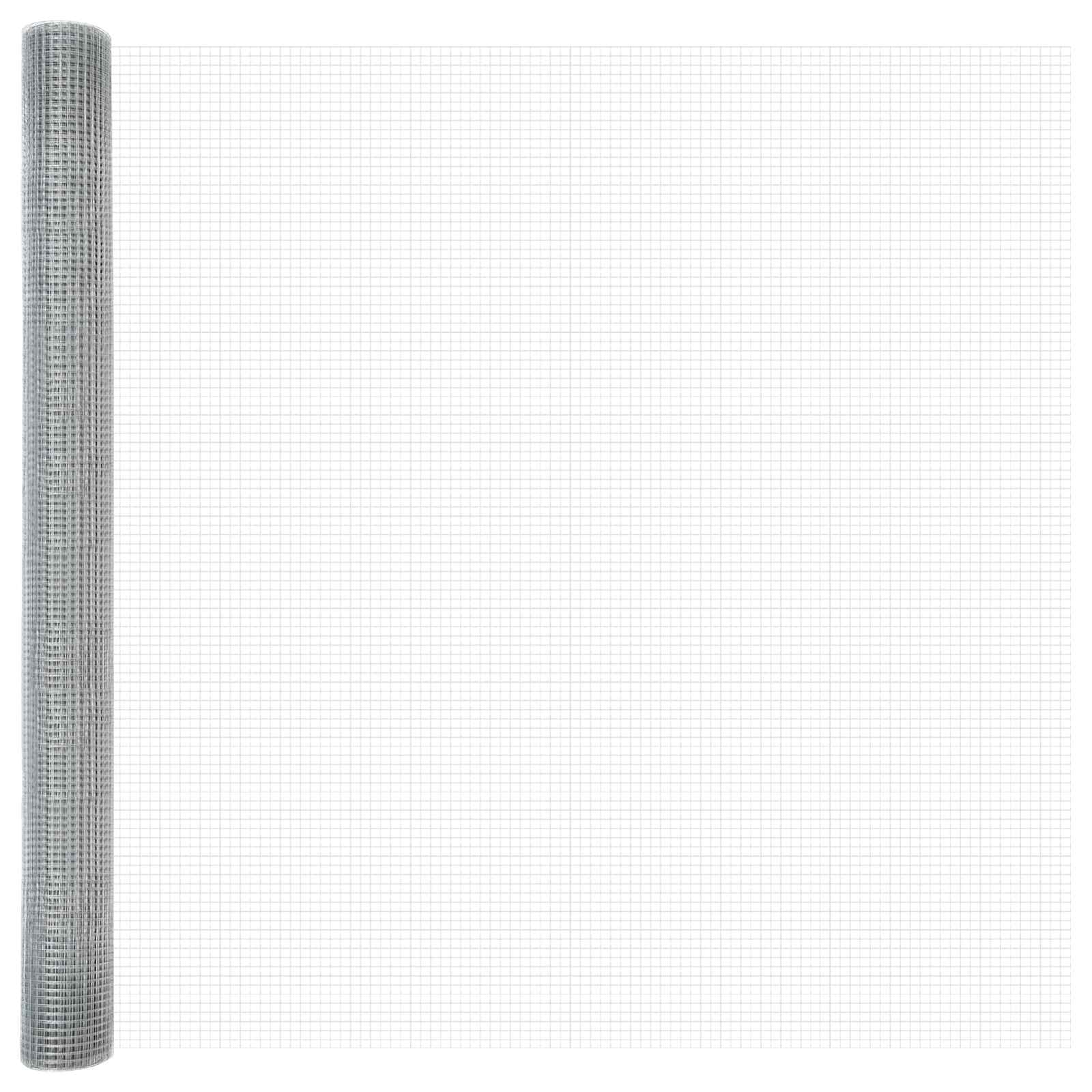Vidaxl gelaste draadhek zilver 1.6 x 10 m