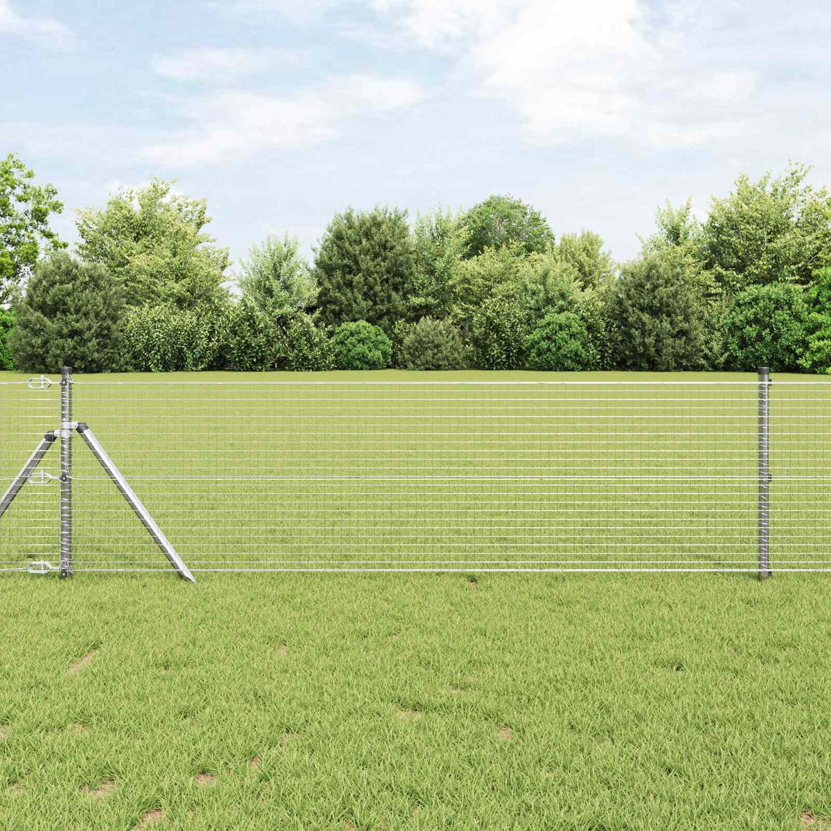 Vidaxl gelast gaashek 2500 x 40 cm zilver