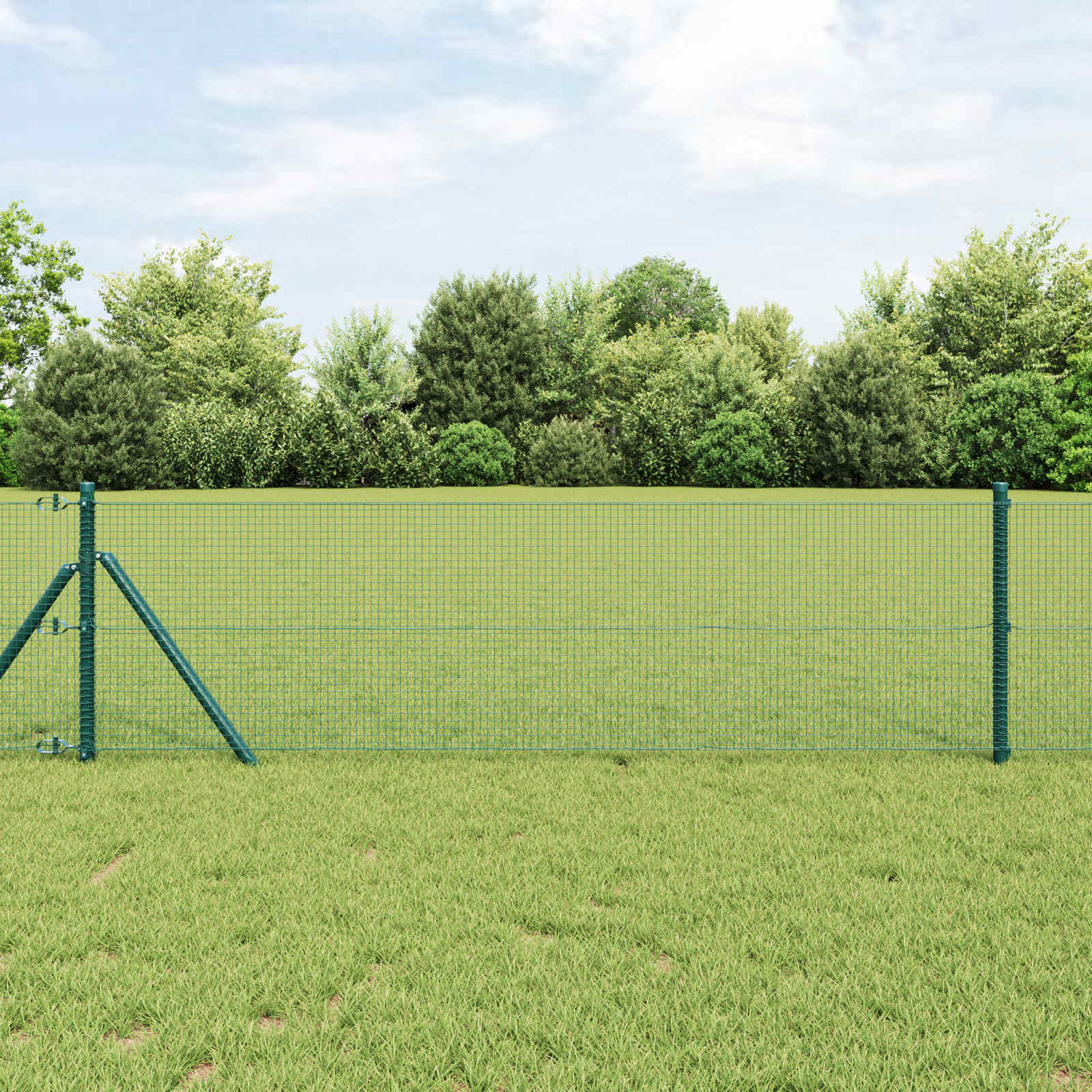 Vidaxl gelaste draadhek groen 0.4 x 10 m
