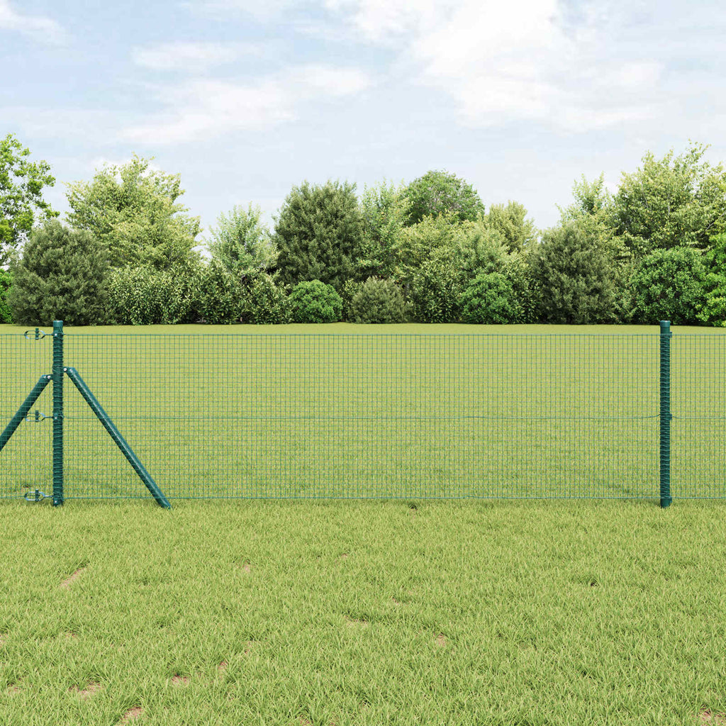Vidaxl gelaste draadhek groen 0.8 x 10 m