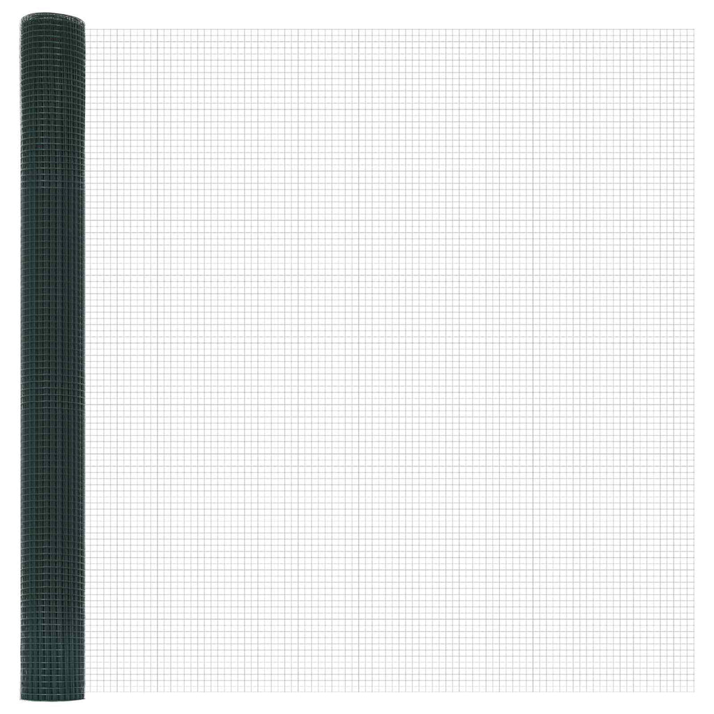 Vidaxl gelaste draadhek groen 1.5 x 10 m