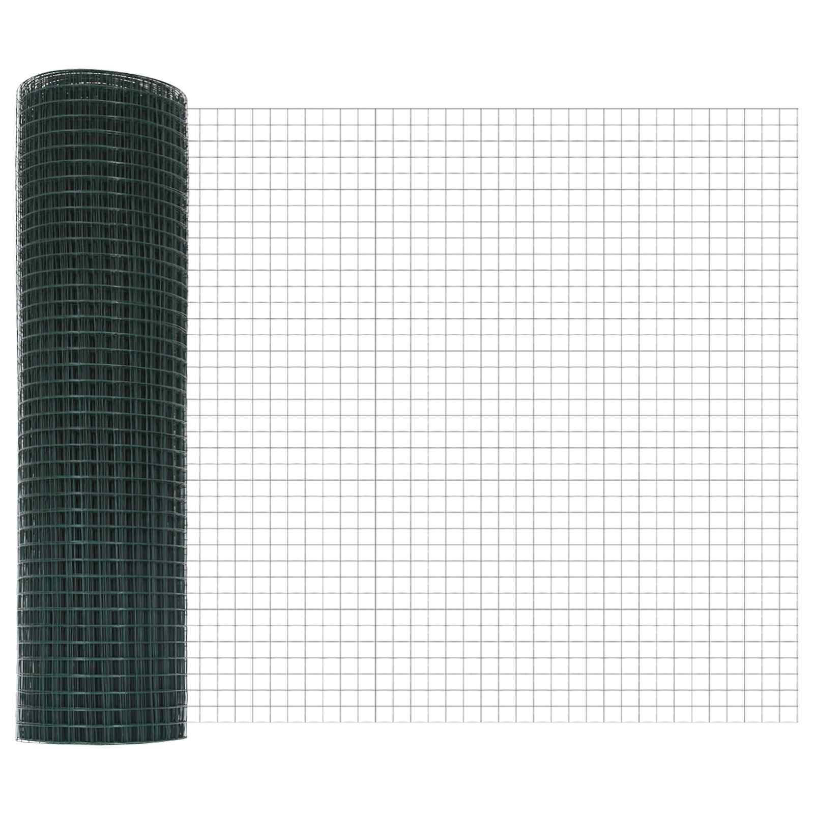 Vidaxl gelaste draadhek groen 0.4 x 25 m