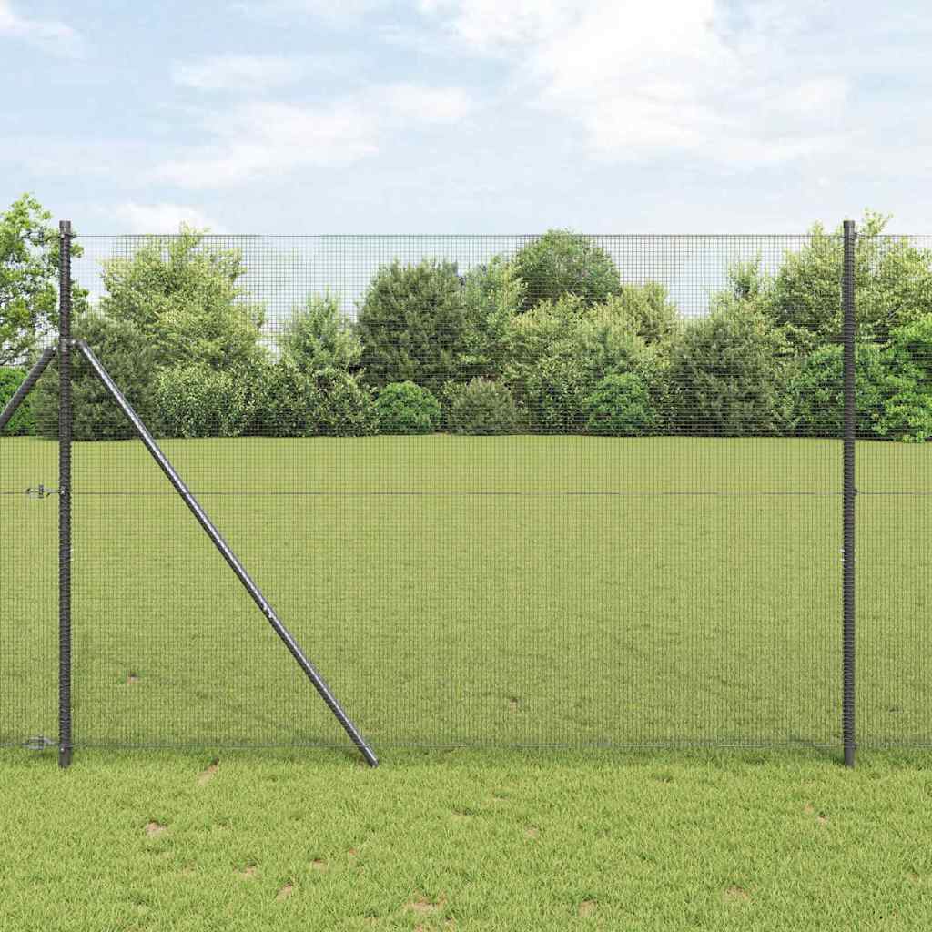 Vidaxl gelaste draadhek grijs 1.6 x 10 m