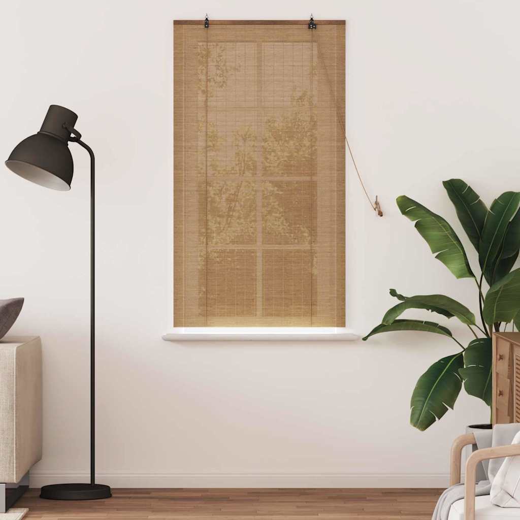 Vidaxl rolgordijn bruin 90 x 160 cm bamboe
