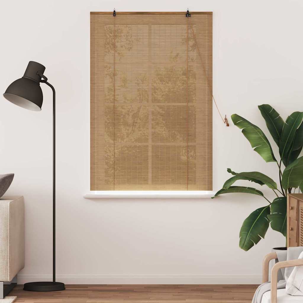 Vidaxl rolgordijn bruin 100 x 160 cm bamboe