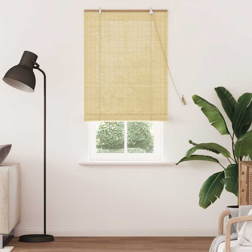 Vidaxl rolgordijn met gordijnen natuur 90 x 220 cm bamboe
