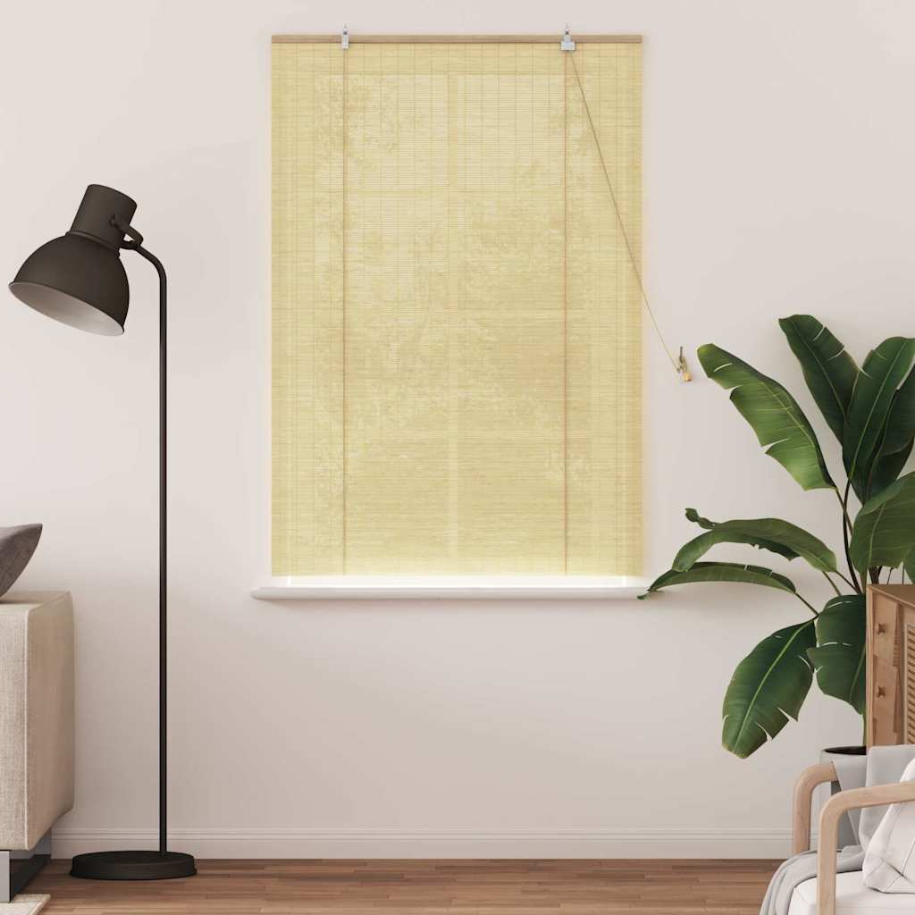Vidaxl rolgordijn met gordijnen natuur 120 x 160 cm bamboe