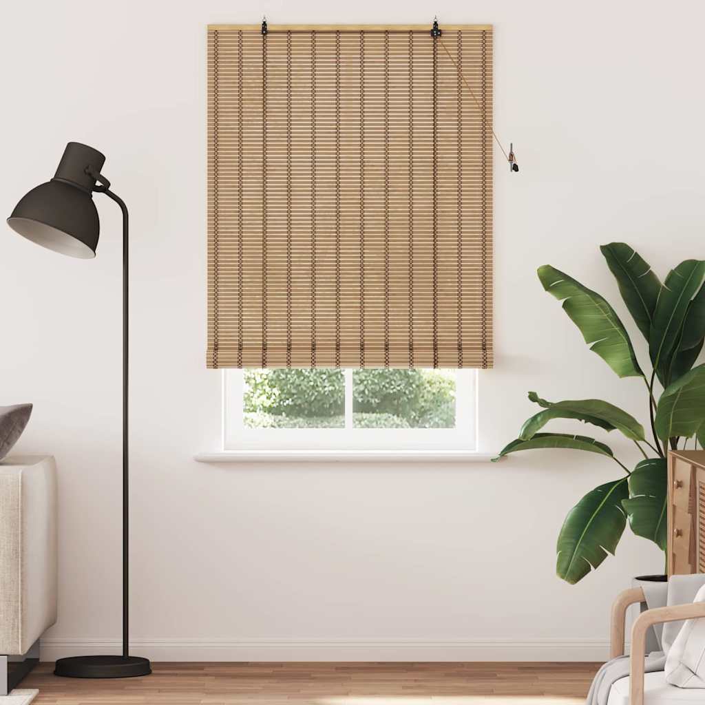 Vidaxl rolgordijn met gordijnen natuur 110 x 220 cm bamboe