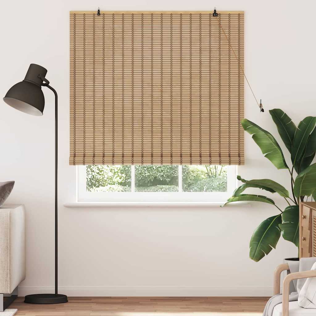 Vidaxl rolgordijn met gordijnen natuur 150 x 220 cm bamboe