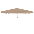 Vidaxl tuinparasol taupe 395 x 395 x 245 cm polyester