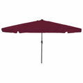 Vidaxl tuinparasol bordeaux rood 395 x 395 x 245 cm polyester