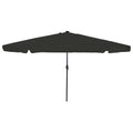 Vidaxl tuinparasol zwart 395 x 395 x 245 cm polyester