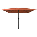 Vidaxl tuinparasol terracotta 295 x 295 x 245 cm polyester en staal