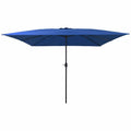Vidaxl tuinparasol azurblauw 295 x 295 x 245 cm polyester en staal