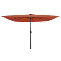 Vidaxl tuinparasol terracotta 295 x 295 x 245 cm polyester en staal